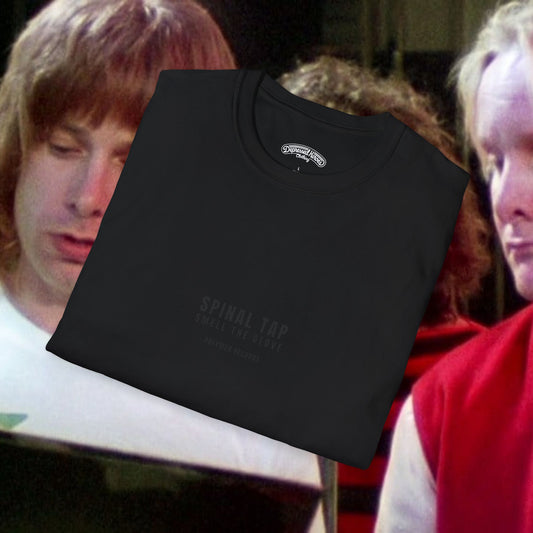 Spinal Tap Smell The Glove none more black T-Shirt