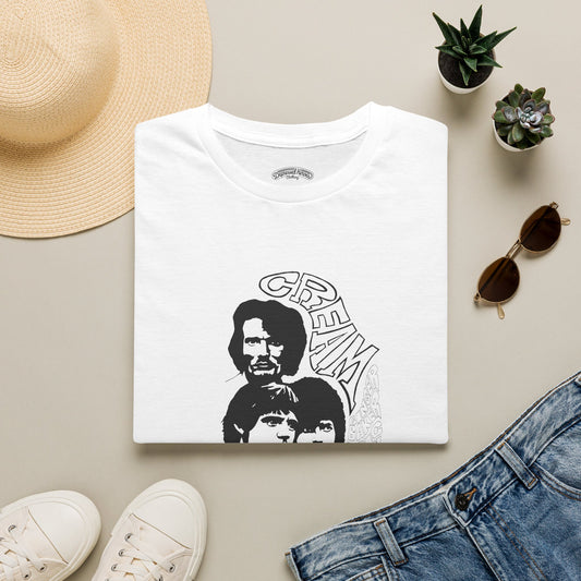 Cream Eric Clapton Jack Bruce Ginger Baker vintage flyer T‑Shirt