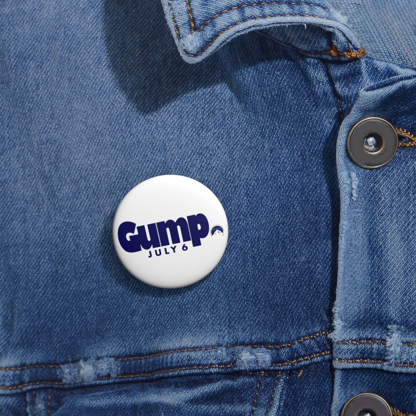 Forest Gump promp pin button faithful reproduction of the original