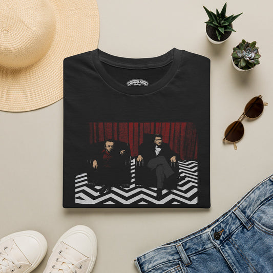 Twin Peaks David Lynch and The Arm Black Lodge Scene T-Shirt