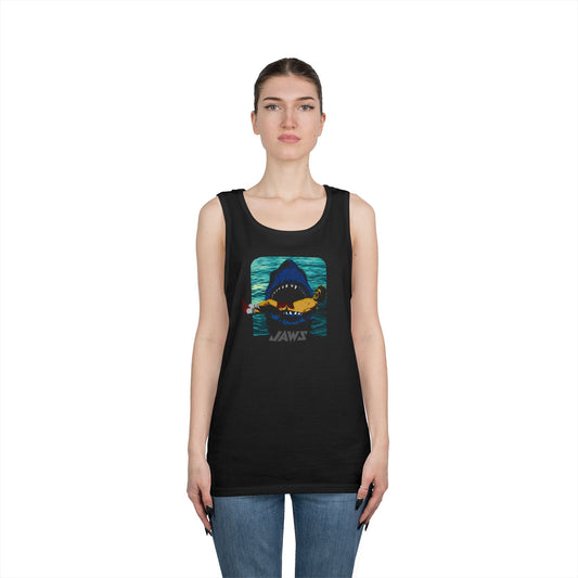 Jaws Shark Tank Top — Retro Ocean Surf Graphic Tank