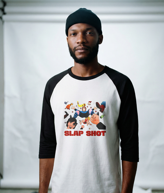 Slap Shot Hockey film Shirt — 3/4 Raglan