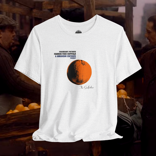 The Godfather Orange Parody Shirt, Velvet Underground Mashup Tee, Funny Movie Music Fan Gift, Retro Film Art Graphic T-Shirt