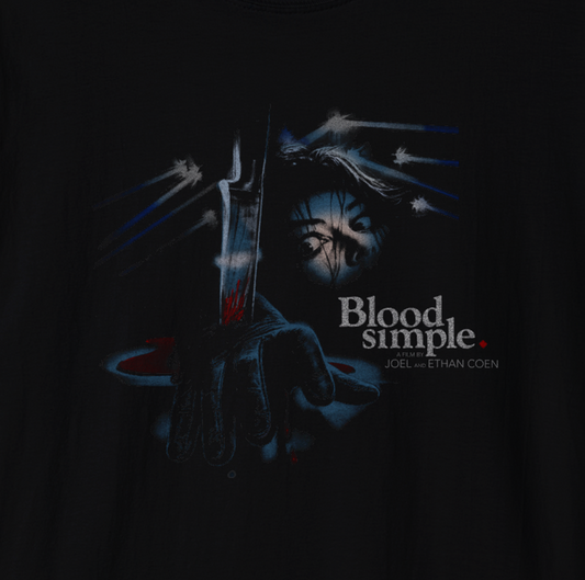 Blood Simple (1984) Vintage style Movie T-Shirt – Coen Brothers Debut Film Graphic Tee