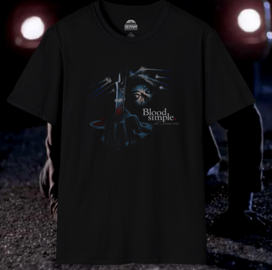 Blood Simple (1984) Vintage style Movie T-Shirt – Coen Brothers Debut Film Graphic Tee