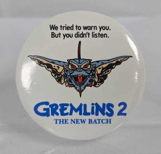 Gremlins 2 The New Batch promotional pin button