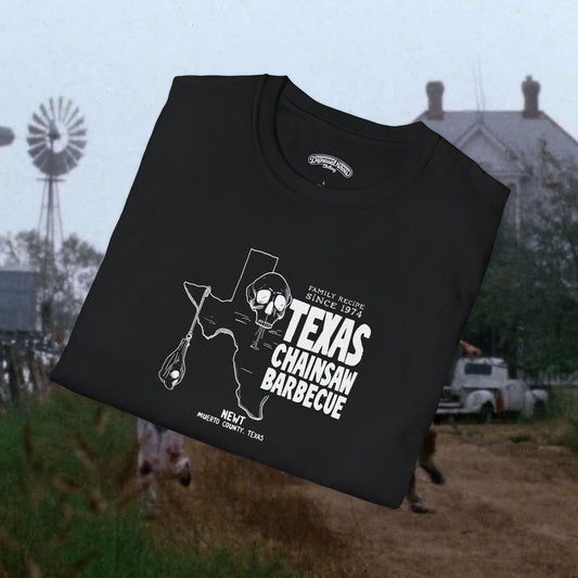 Texas Chainsaw Barbecue - Family Recipes Since 1974 Tee - Black