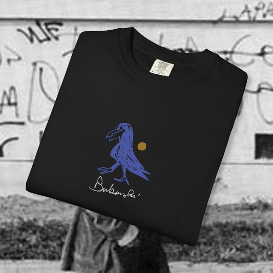 Charles Bukowski Bluebird T-Shirt | hand drawn
