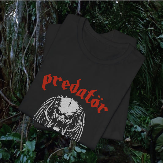 Motorhead x Predator Heavy Metal Sci-Fi Cult Film Horror MashupT- Shirt