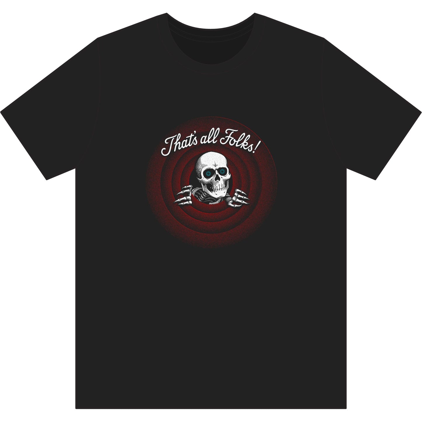 The Ripper meet Looney Tunes 'That's All Folks!' skate T-Shirt