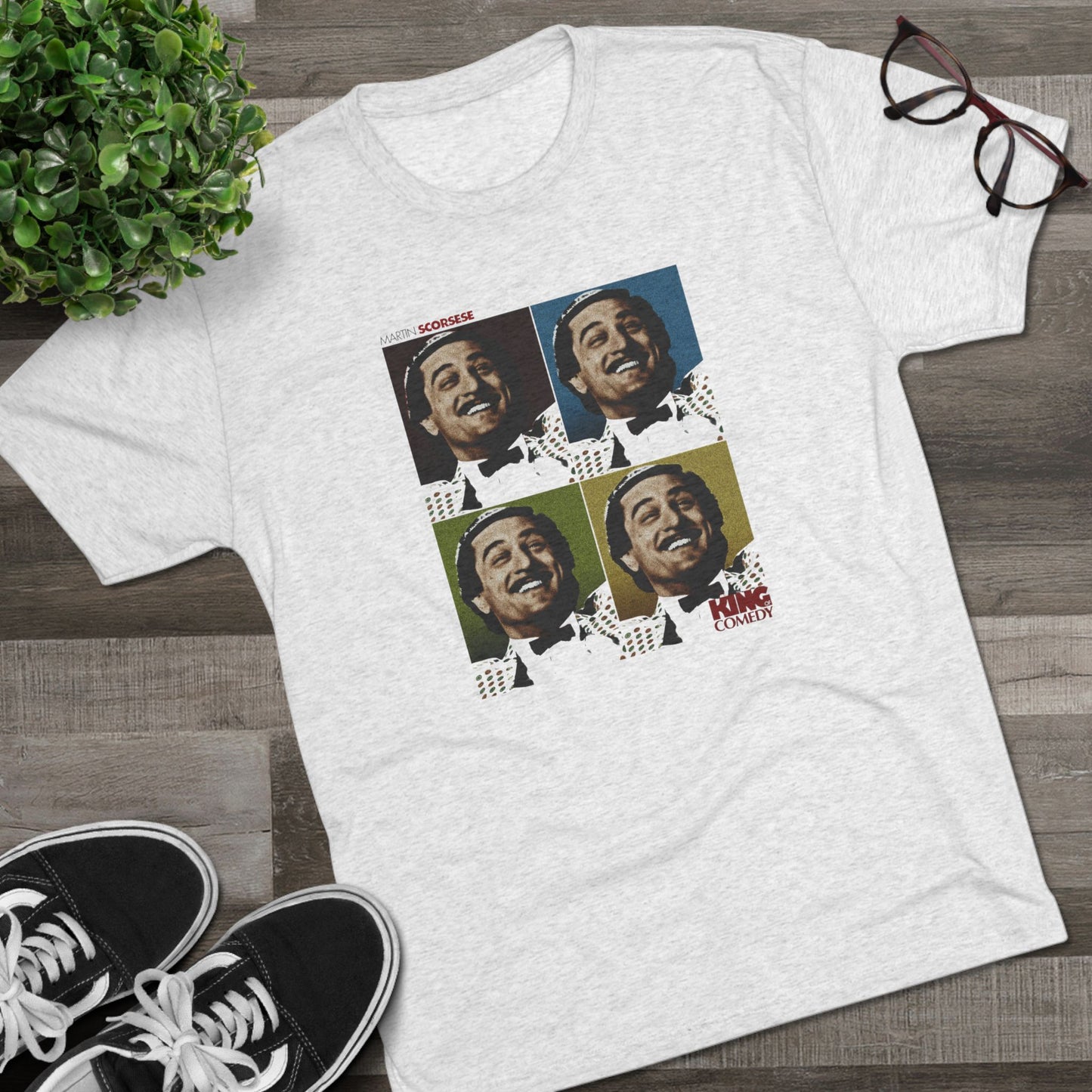 The King of Comedy Robert Deniro french film poster tri-blend soft T-Shirt