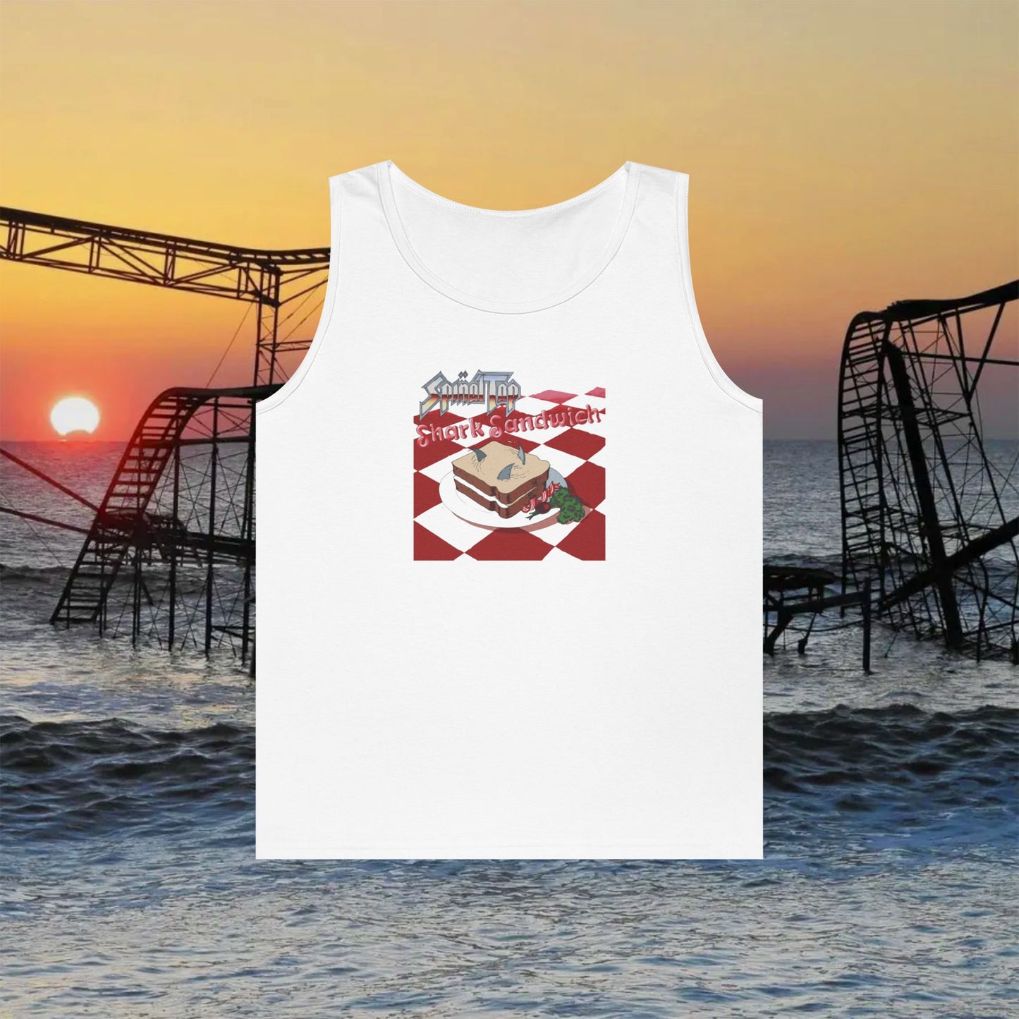 Spinal Tap Shark Sandwich Tank Top
