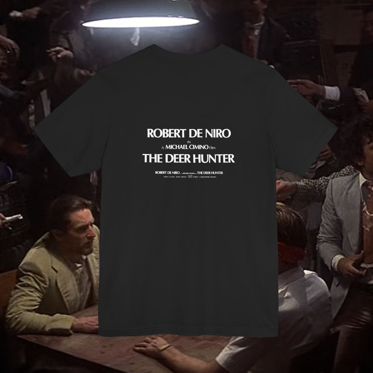 The Deer Hunter Movie Robert De Niro double sided T-Shirt