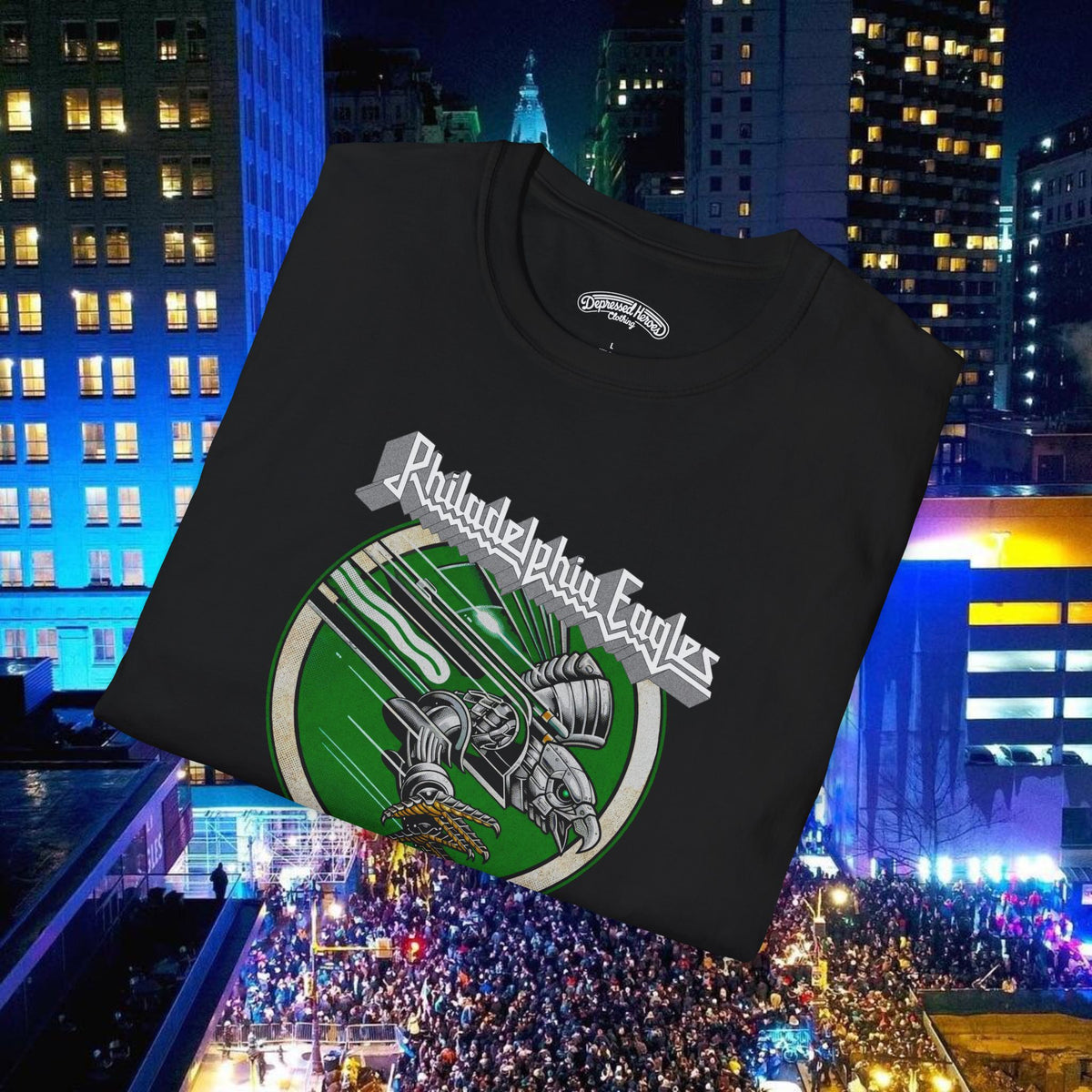 Phila Eagles football x Judas Priest Screaming for Vengeance mash up T-Shirt