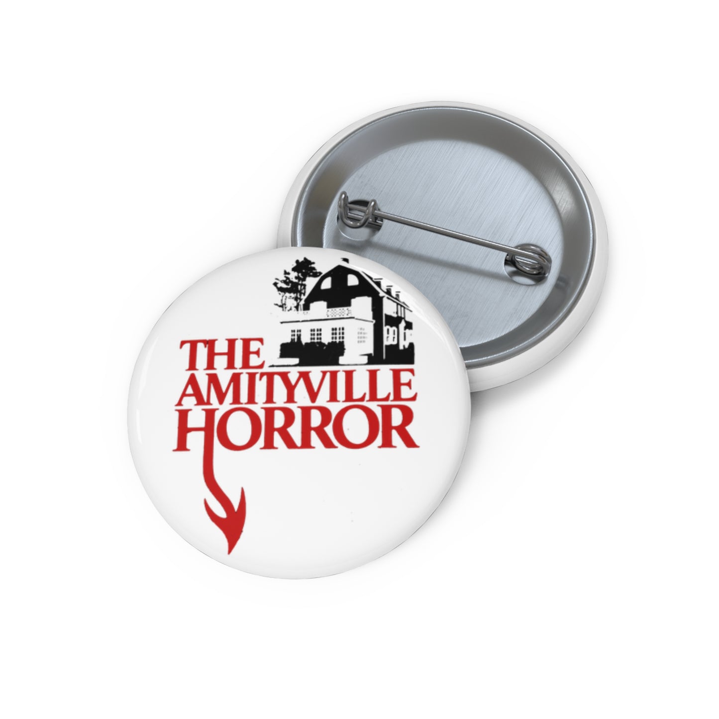 The Amityville Horror promotional button pin faithful reproduction from the original