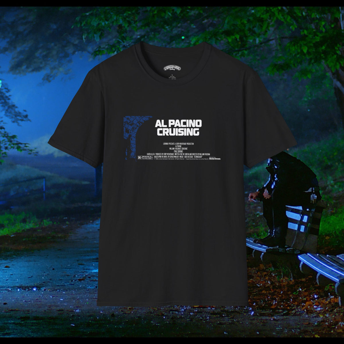 Al Pacino Cruising billing block William Friedken — Vintage T-Shirt