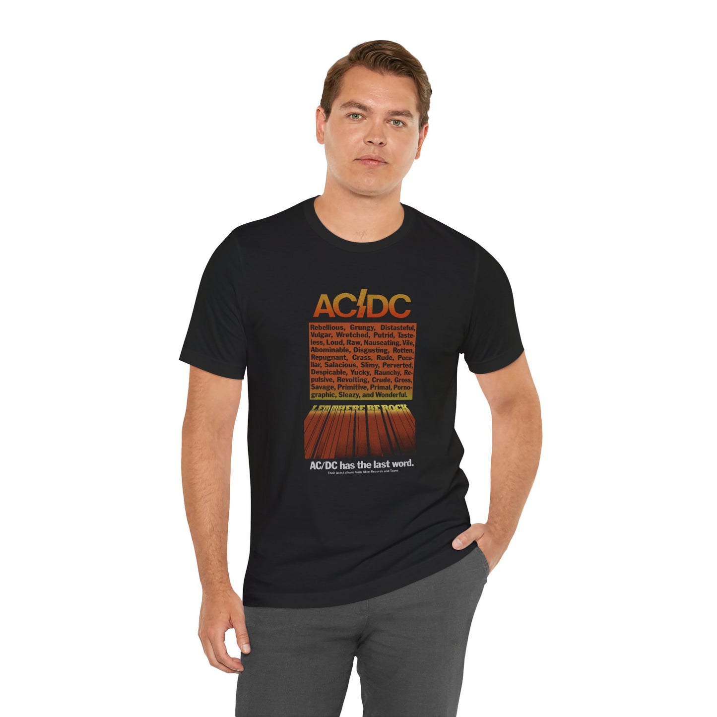AC/DC Let There Be Rock promo ad T-Shirt
