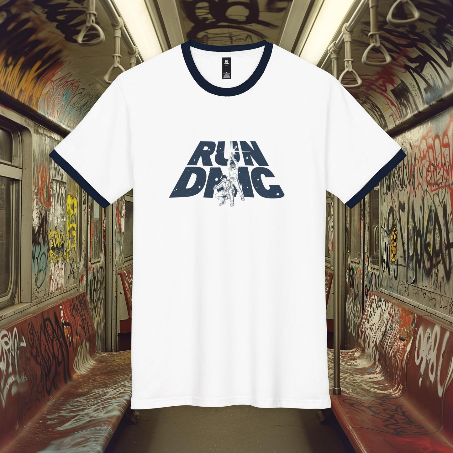 Reverend Run and Darryl McDaniels meets Star Wars blue ringer T-Shirt