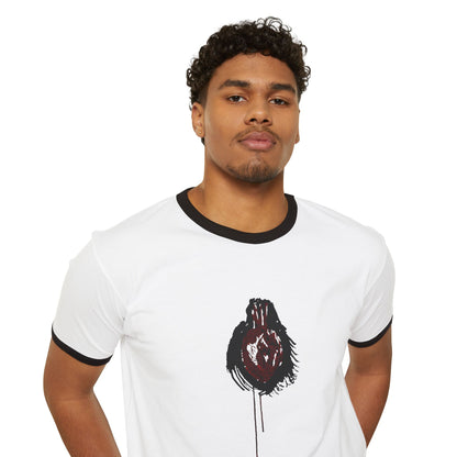 Raymond Pettibon Bleeding Heart Ringer T-Shirt