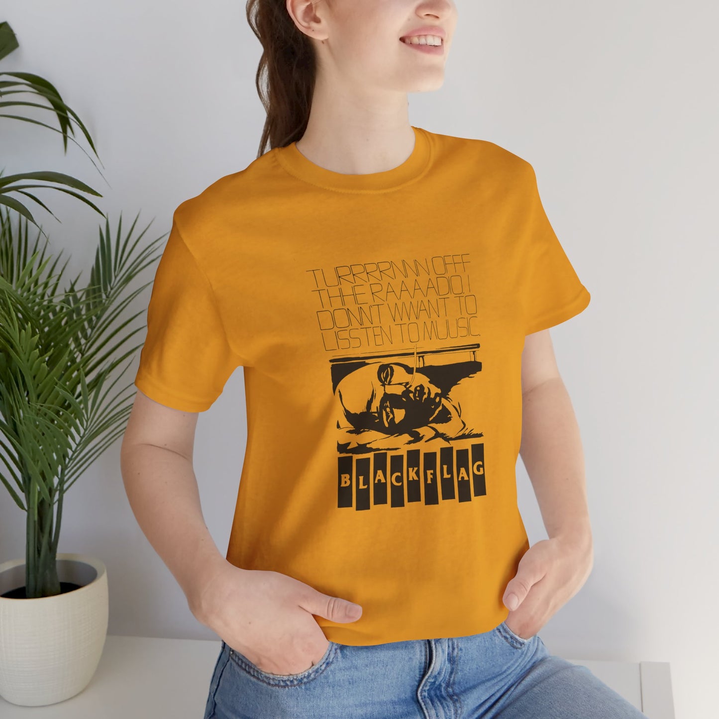 Black Flag Turn off the Radio...vintage style t-shirt