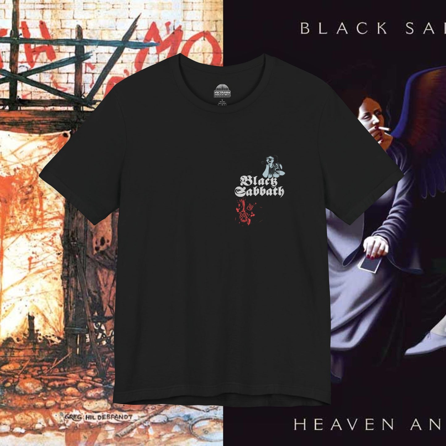 Sabbath Live Evil double sided heavy metal shirt