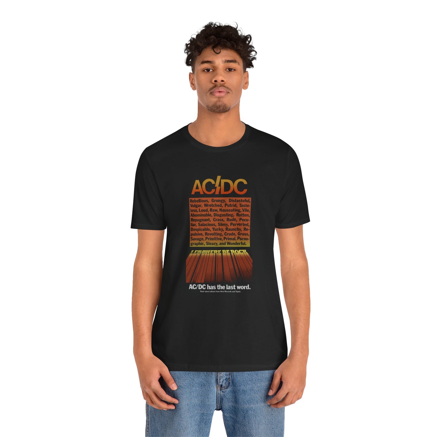 AC/DC Let There Be Rock promo ad T-Shirt