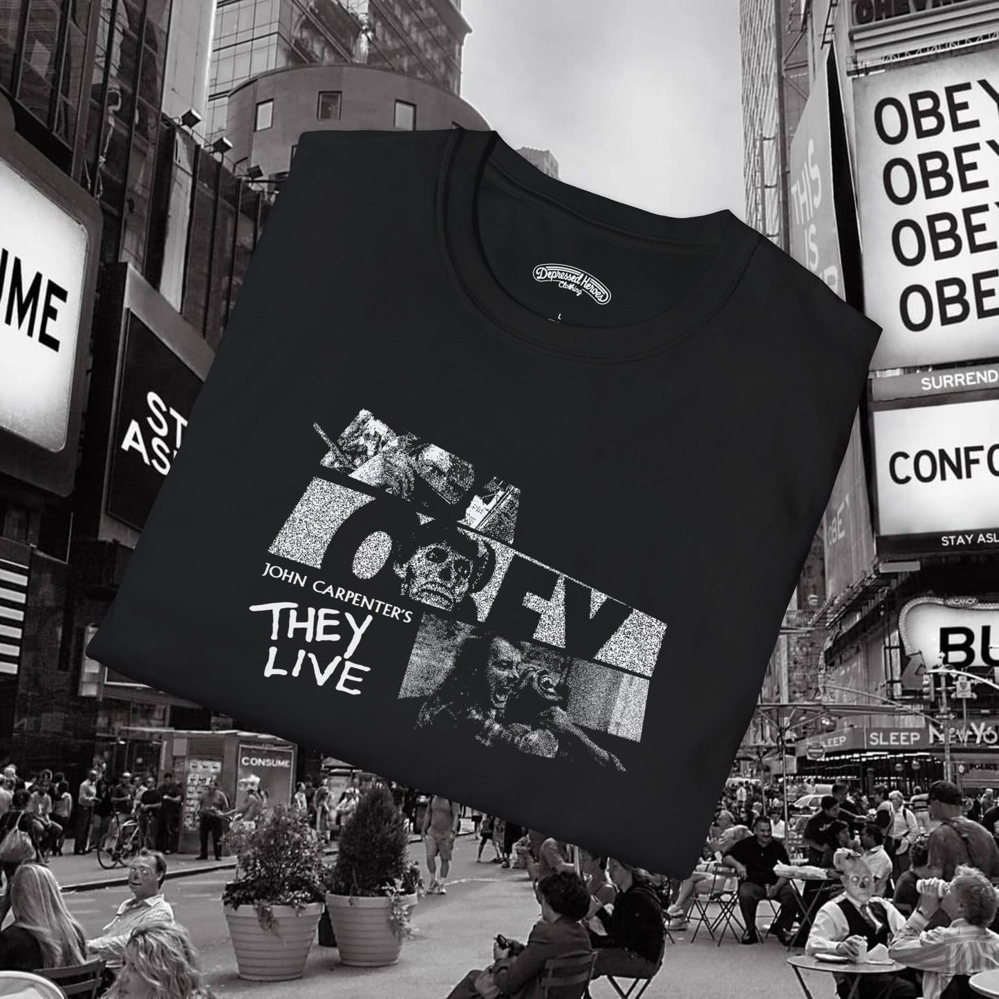 They Live John Carpenter's masterpiece graphic tshirt