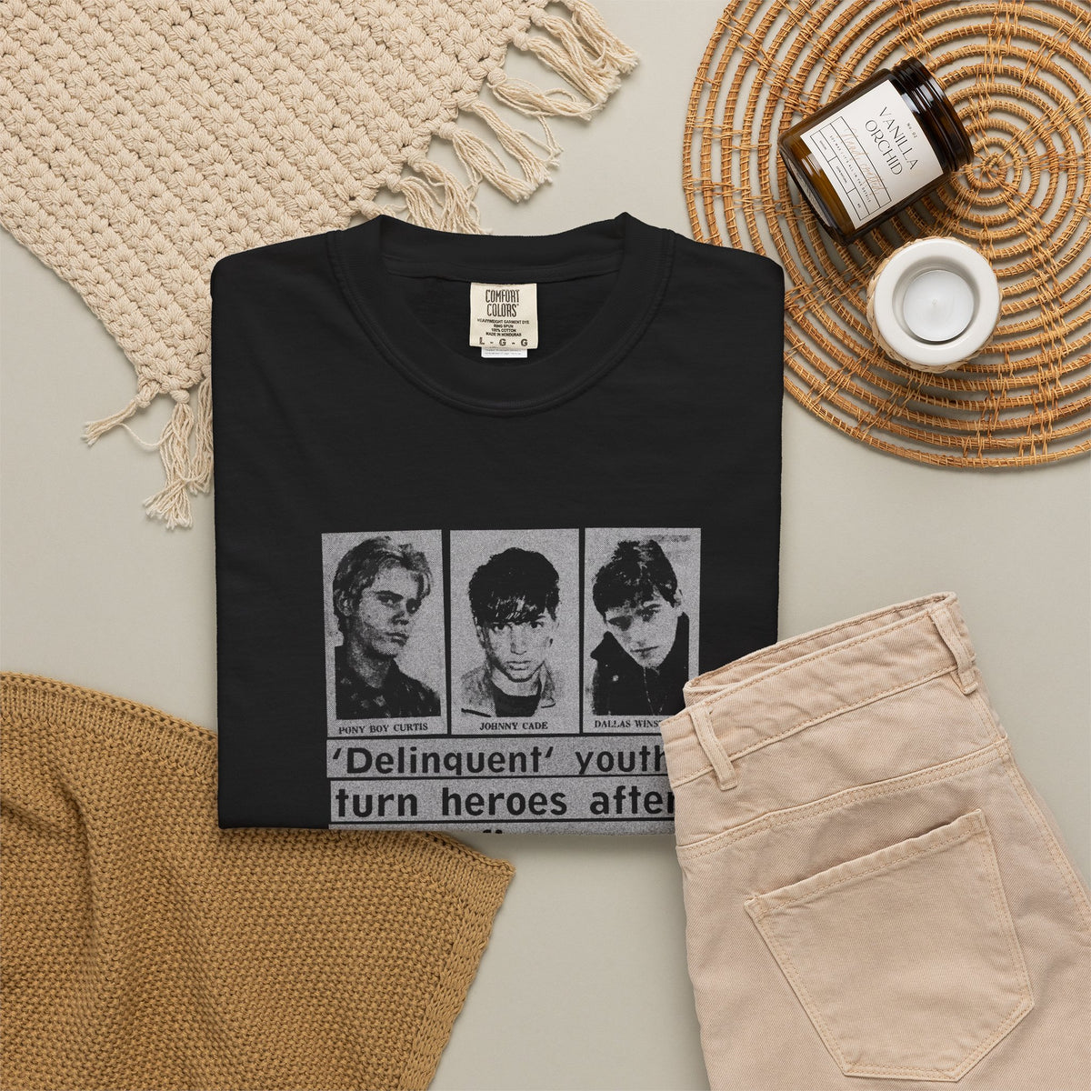 The Outsiders 'Delinquent Youth' double sided T-Shirt