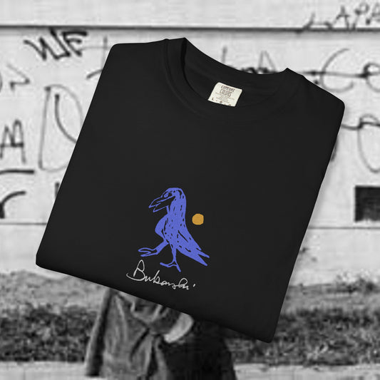 Charles Bukowski Bluebird  T-Shirt | hand drawn