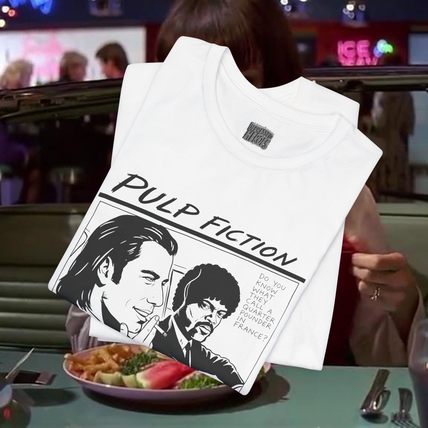 Pulp Fiction meets Sonic Youth mash up T-Shirt | Tarantino