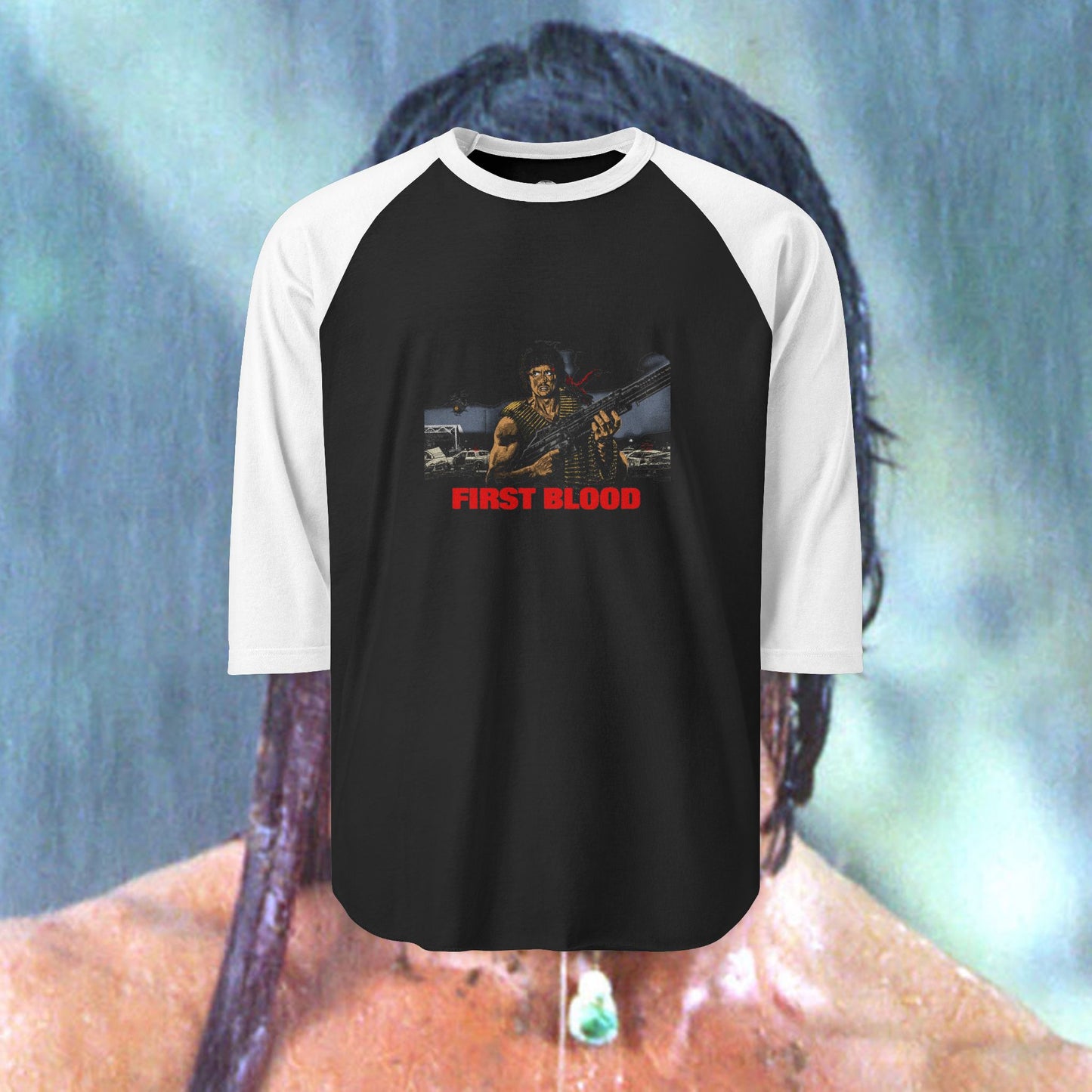 RAMBO First Blood - Unisex Three-Quarter Sleeve Raglan Shirt