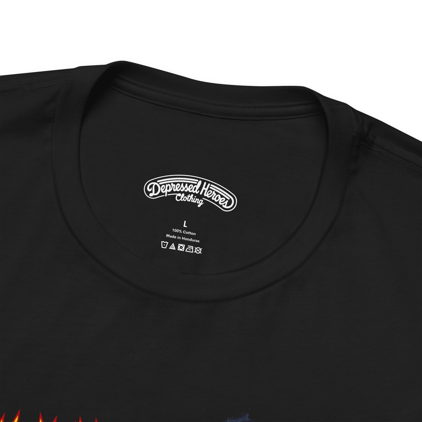 Die Hard meets Def Lep's Pyromania mash up film and music T‑Shirt