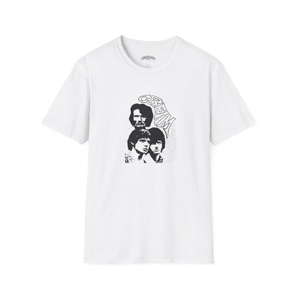 Cream Eric Clapton Jack Bruce Ginger Baker vintage flyer T‑Shirt