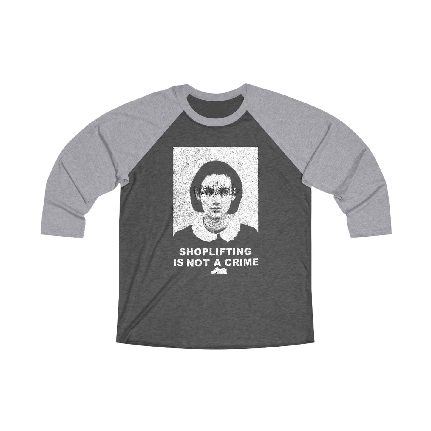 Winona Ryder Shoplifting Is Not A Crime Vintage 3/4 t-shirt