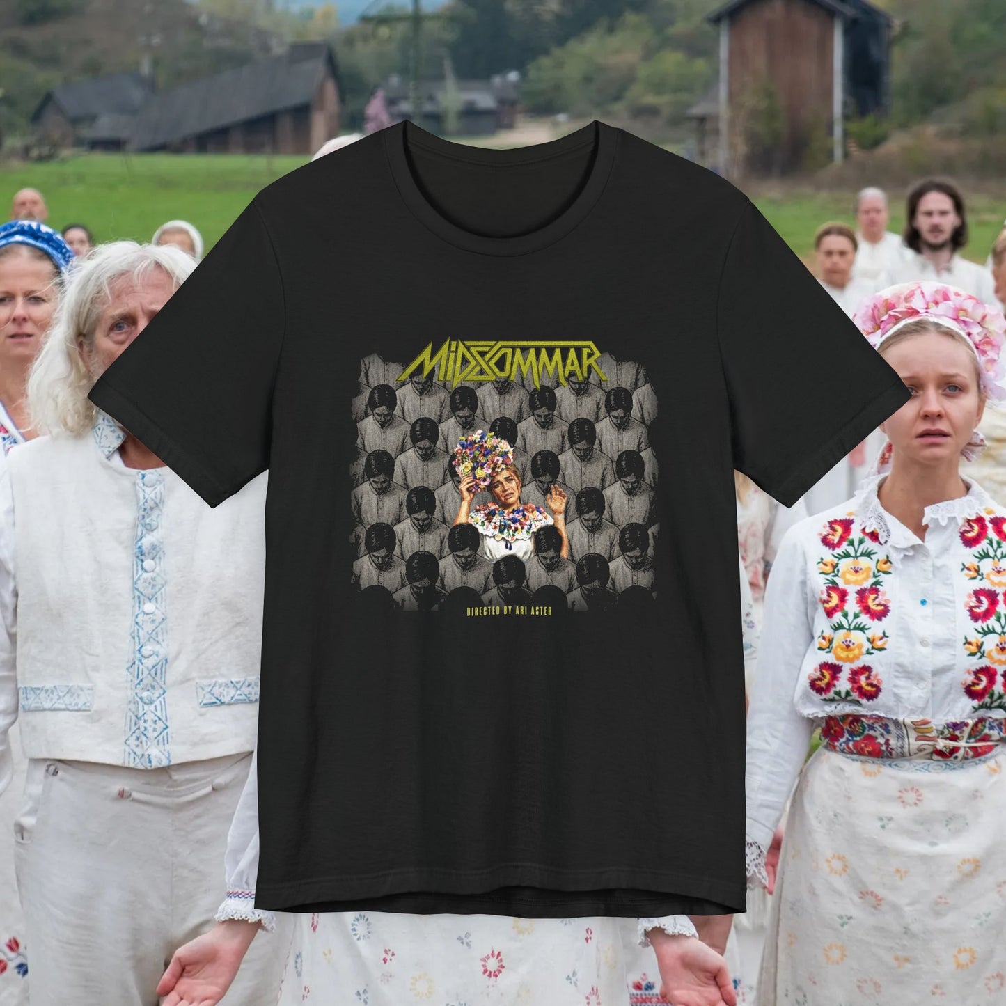 Anthrax meets Midsommar horror film mash up T-Shirt — Among the Living