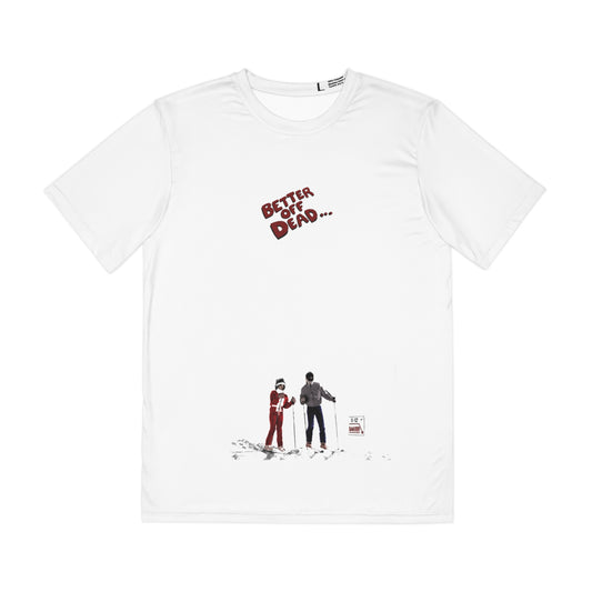 Better Off Dead K12 snow scene minimilist polyester T-Shirt