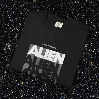 ALIEN typographic repeat T-shirt | 1979 film sci-fi graphic tee