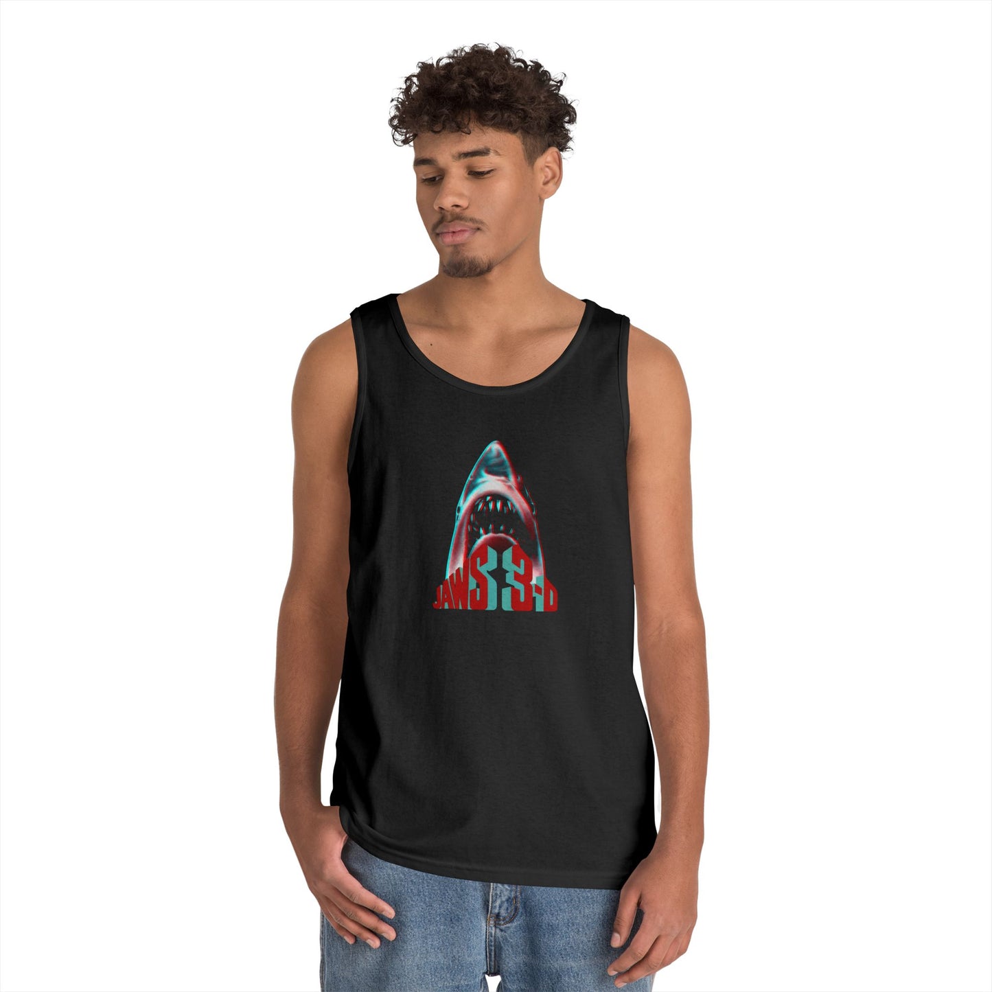 Jaws 3D Tank Tops