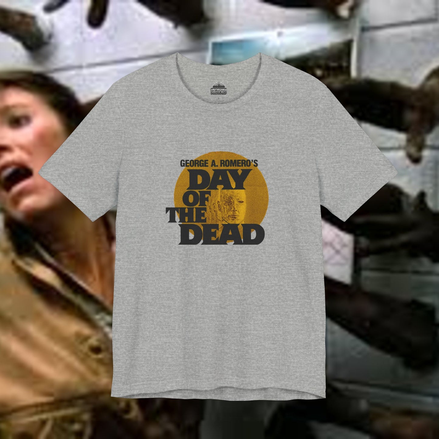 Day of the Dead T-Shirt George Romero Bub Sarah Horror Movie Tee gray & cardinal