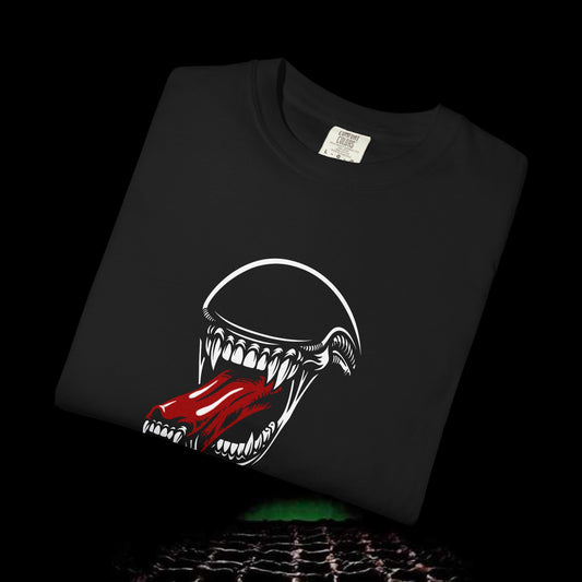 Alien meets the Stones - iconic tongue logo T-Shirt