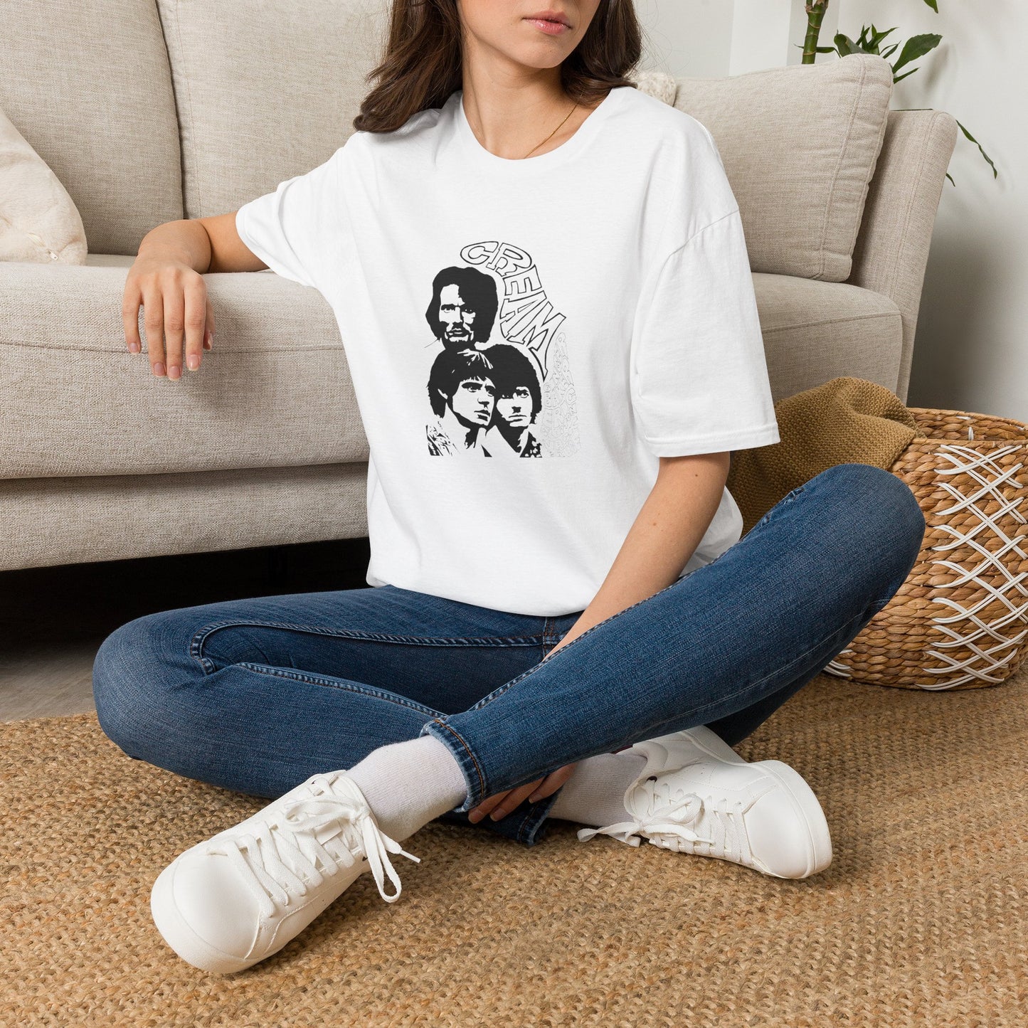 Cream Eric Clapton Jack Bruce Ginger Baker vintage flyer T‑Shirt