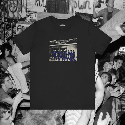 Ramones Black Flag Police Story 80's punk rock T Shirt