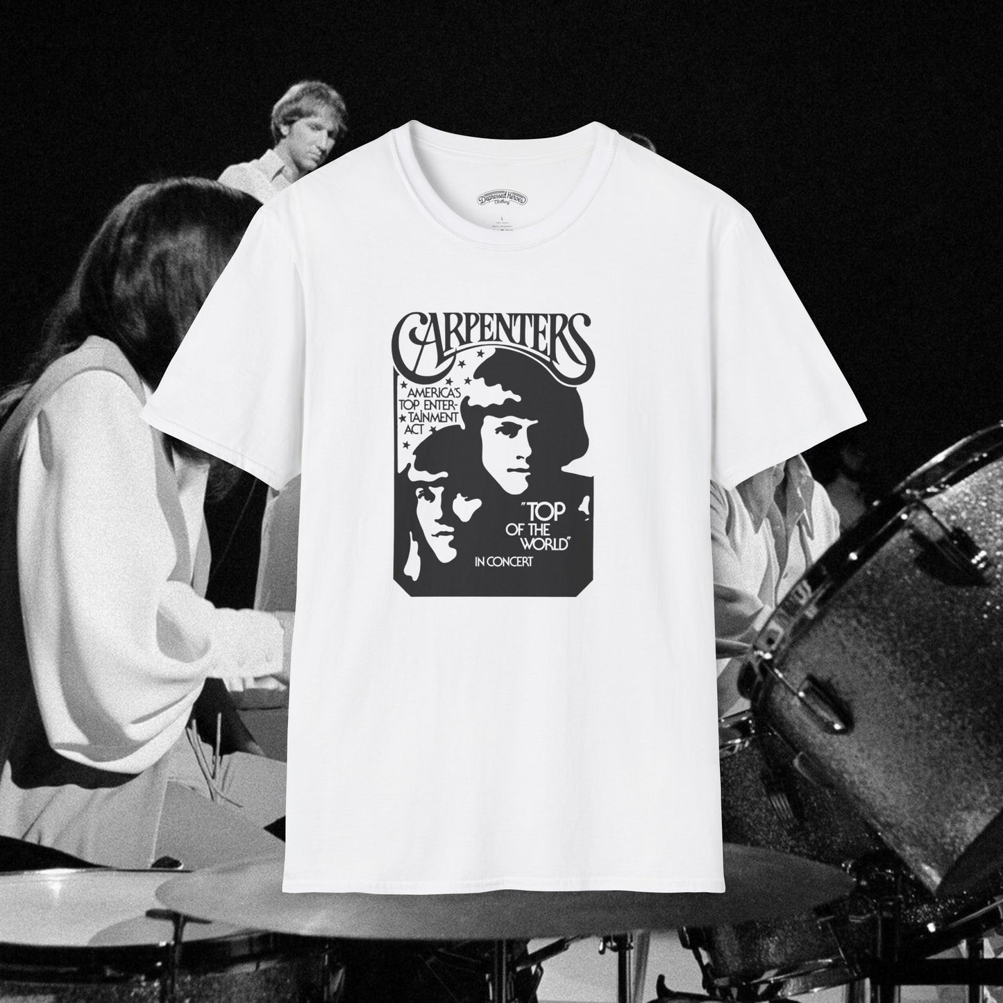 Carpenters Vintage Band T-Shirt – Retro Portrait Graphic Tee