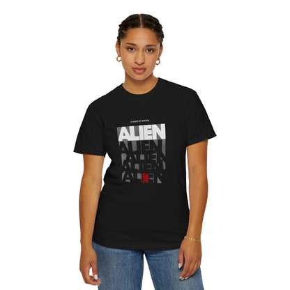 ALIEN typographic repeat T-shirt | 1979 film sci-fi graphic tee