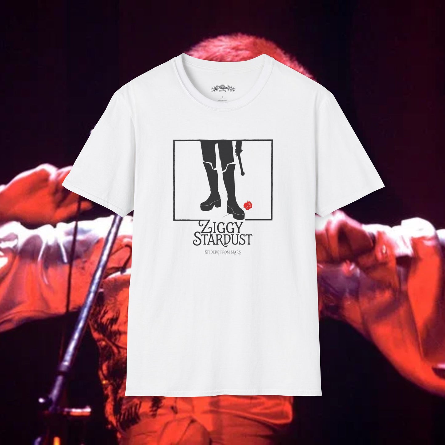 Ziggy Stardust meets Barry Lyndon T-Shirt for Bowie and Kubric fans only
