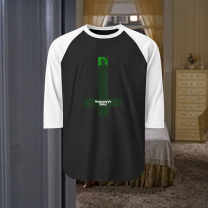 Rosemary’s Baby Inverted Cross - Unisex Three-Quarter Sleeve Raglan Shirt