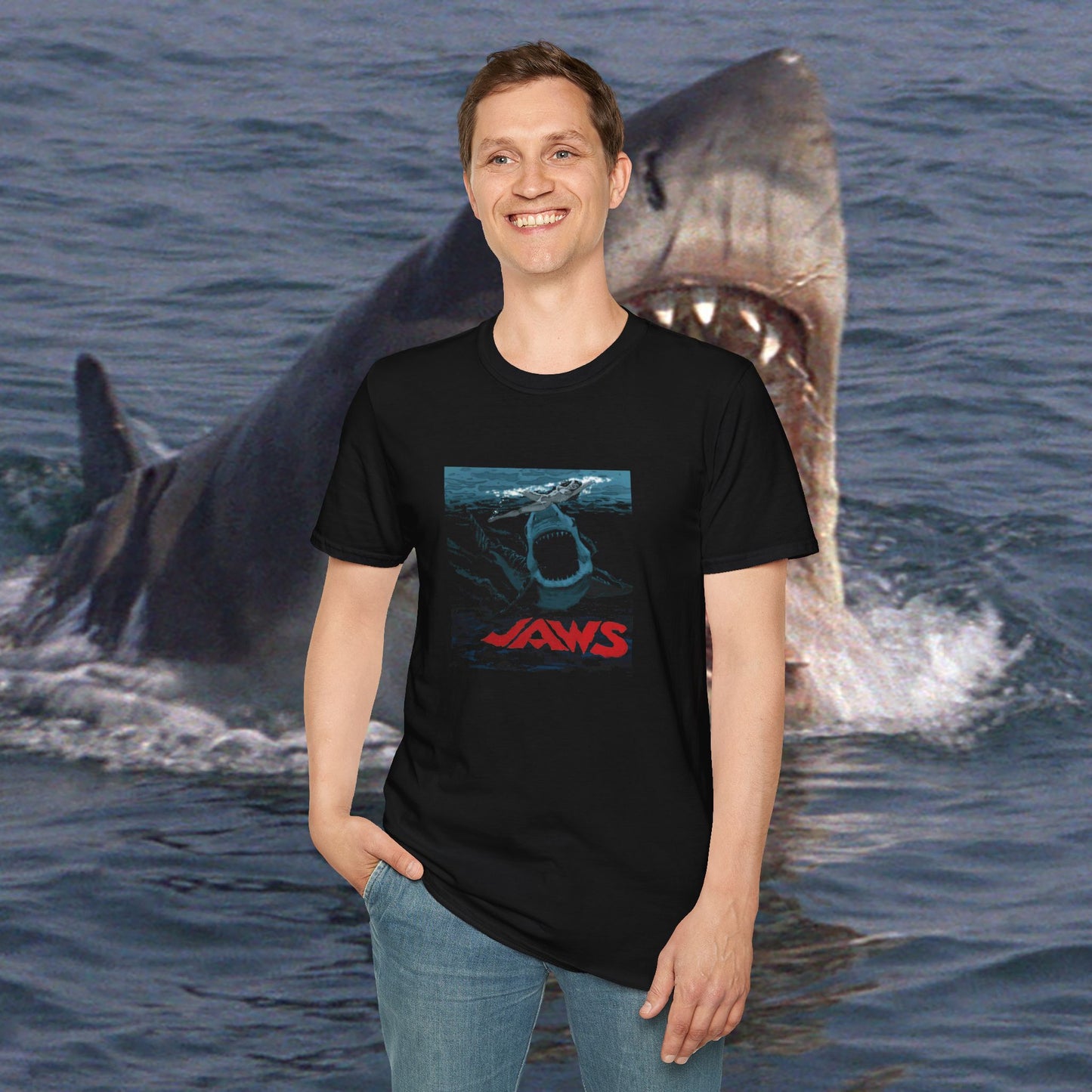 Jaws Unused Poster Artwork Graphic Tee