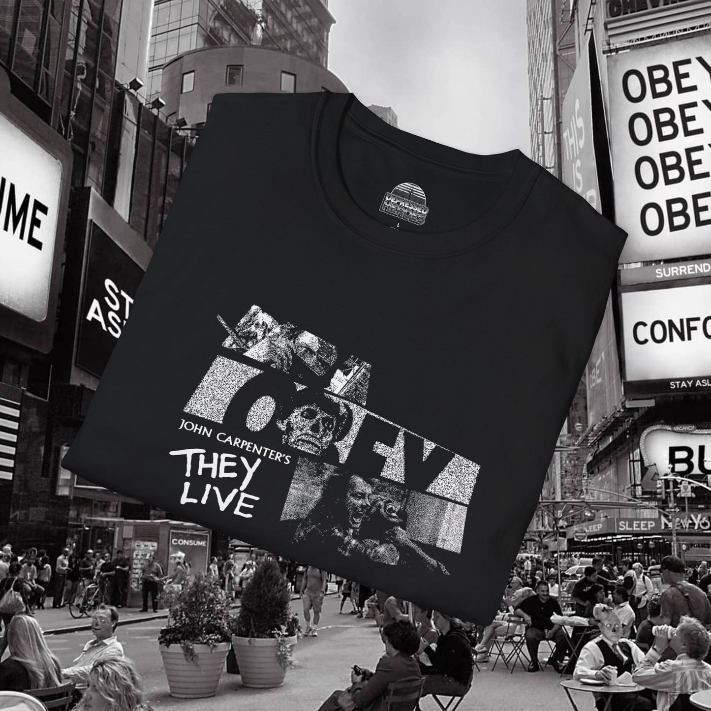 They Live John Carpenter's masterpiece graphic tshirt