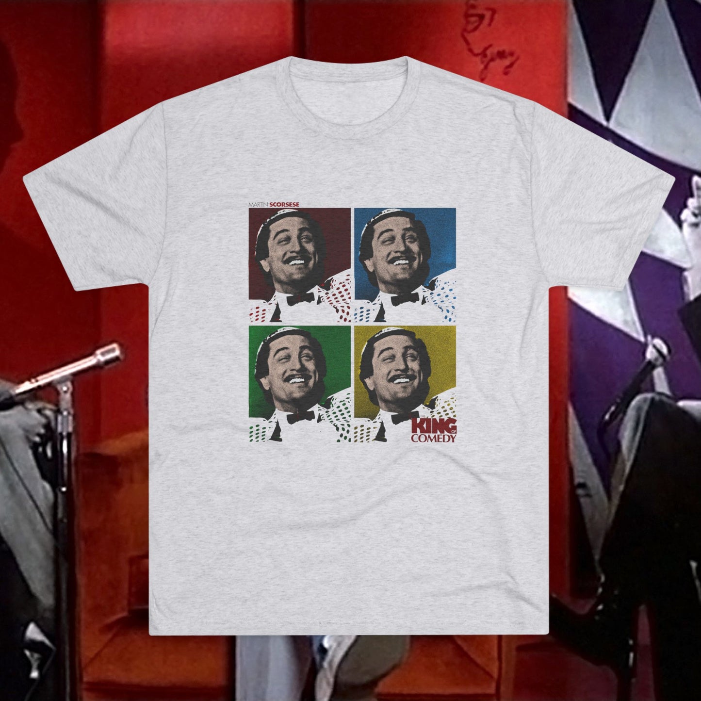 The King of Comedy Robert Deniro french film poster tri-blend soft T-Shirt