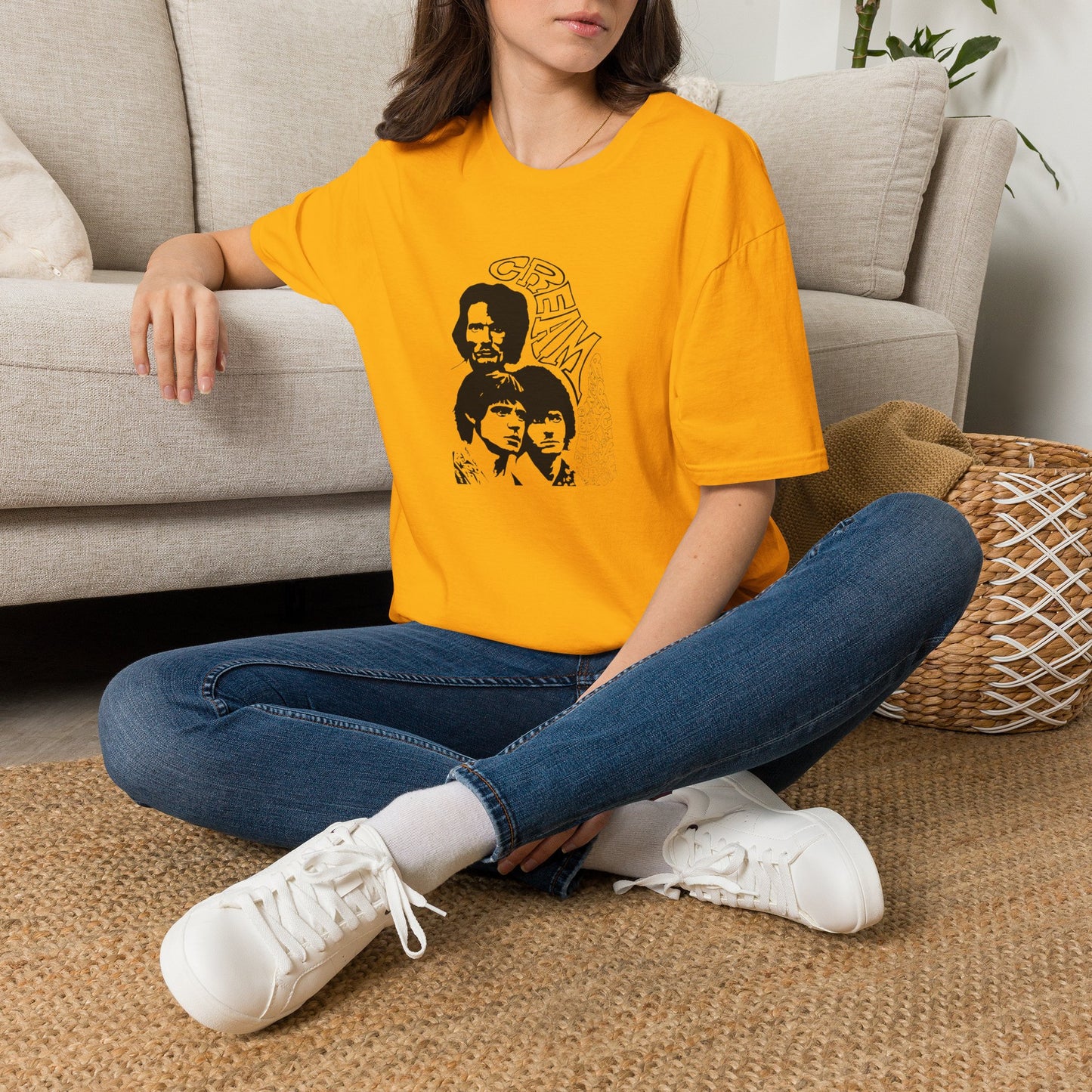 Cream Eric Clapton Jack Bruce Ginger Baker vintage flyer T‑Shirt